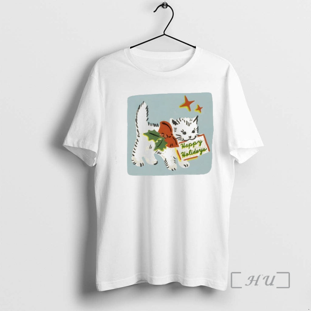 Officials Happy Holidays Cat Yarrow Goods T-Shirts, Hoodie, Sweatshirt