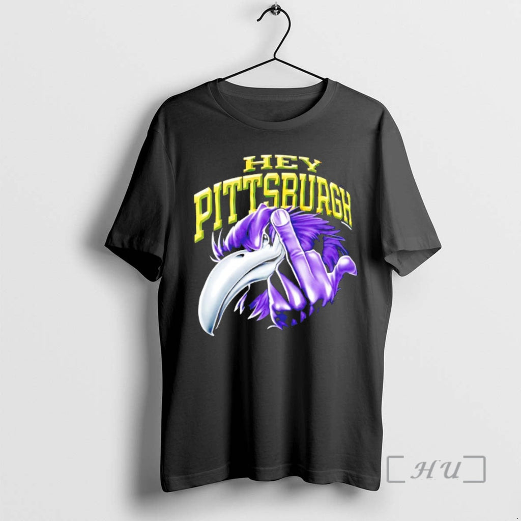 Officials Hey Pittsburgh Mascot Middle Finger T-Shirts, Hoodie, Sweatshirt