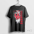 Officials Houston Cougars Football Battle Shattered Usa Flag Rip T-Shirts, Hoodie, Sweatshirt