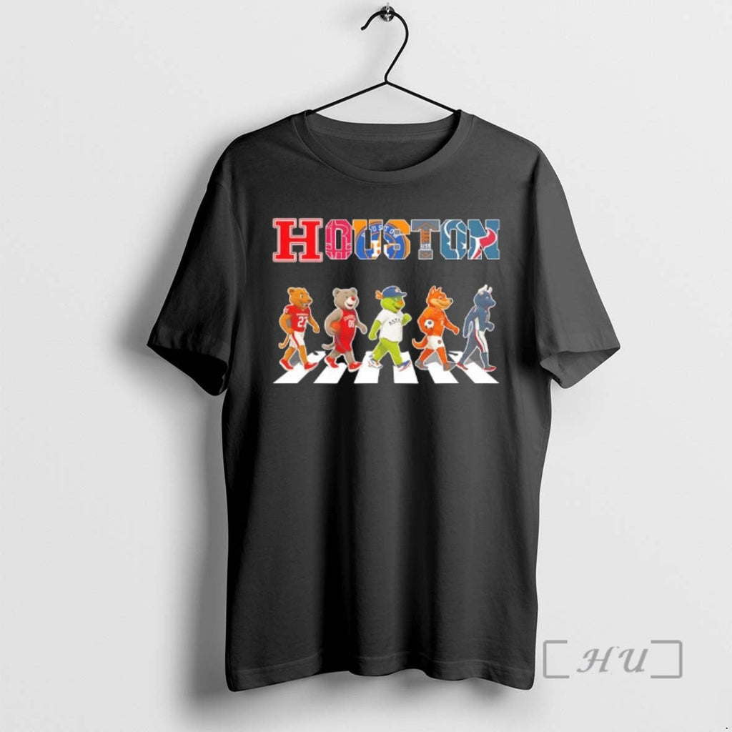 Officials Houston Mascot Sports Team Abbey Road T-Shirts, Hoodie, Sweatshirt