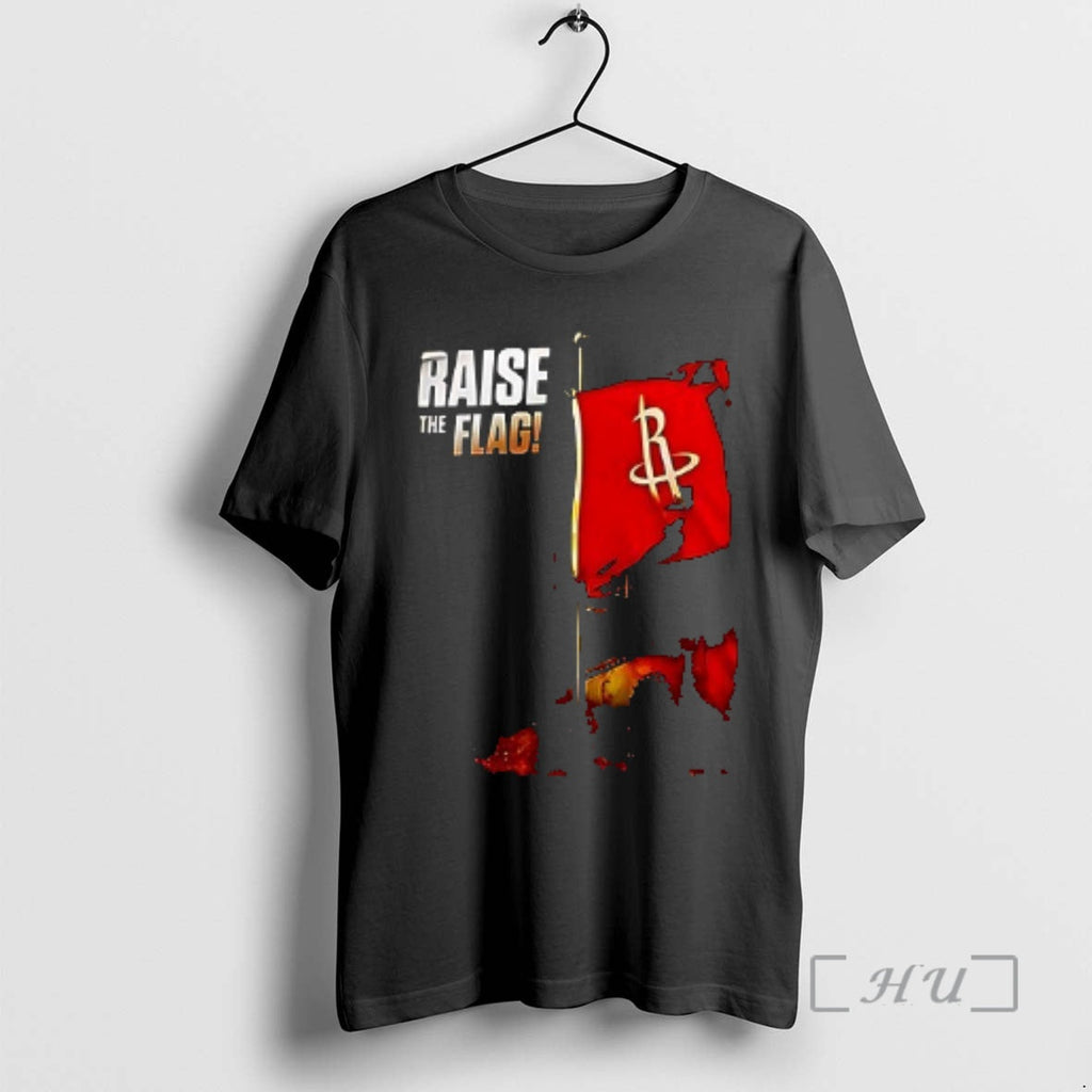 Officials Houston Rockets Raise Flag Logo Double Sided T-Shirts, Hoodie, Sweatshirt