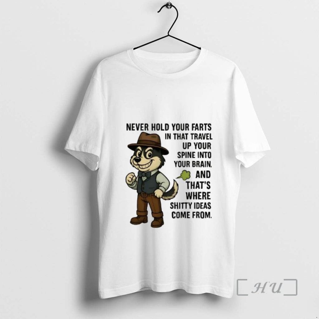 Officials Husky Never Hold Your Farts That Travel Up Your Spine Your Brain T-Shirts, Hoodie, Sweatshirt