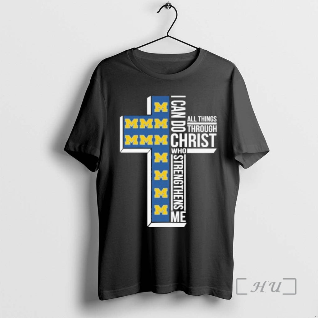 Officials I Can Do All Things Faith Sports Michigan Wolverines College Basketball T-Shirts, Hoodie, Sweatshirt