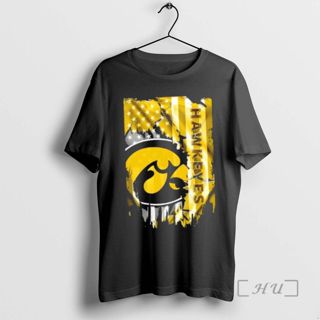 Officials Iowa Hawkeyes Football X American Flag T-Shirts, Hoodie, Sweatshirt