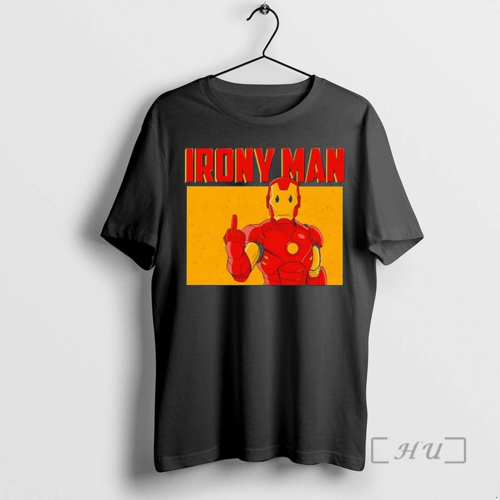 Officials Irony Man Middle Finger T-Shirts, Hoodie, Sweatshirt