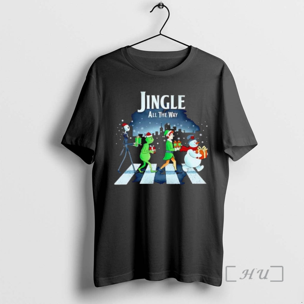 Officials Jack Skellington Grinch Buddy Elf Snowman Jingle All Way T-Shirts, Hoodie, Sweatshirt