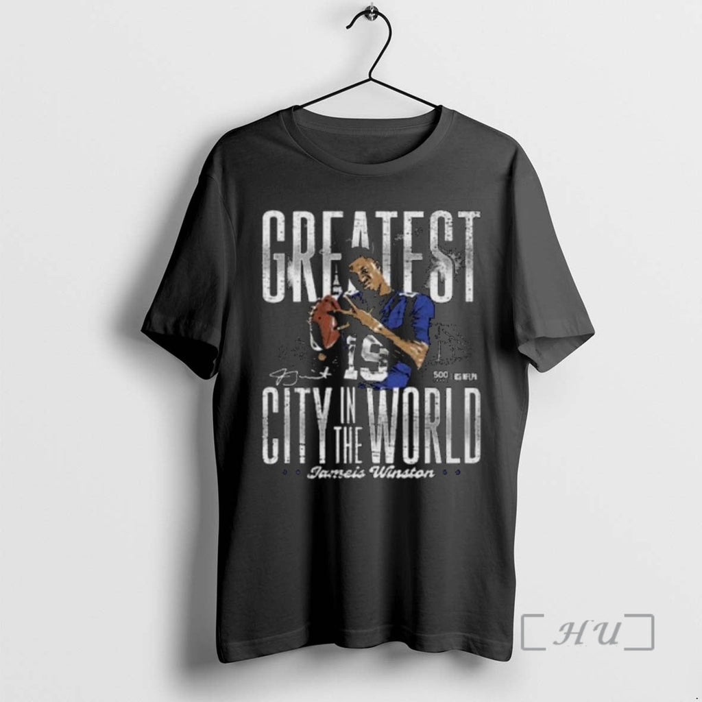 Officials Jameis Winston New York Greatest City World Circle Black T-Shirts, Hoodie, Sweatshirt