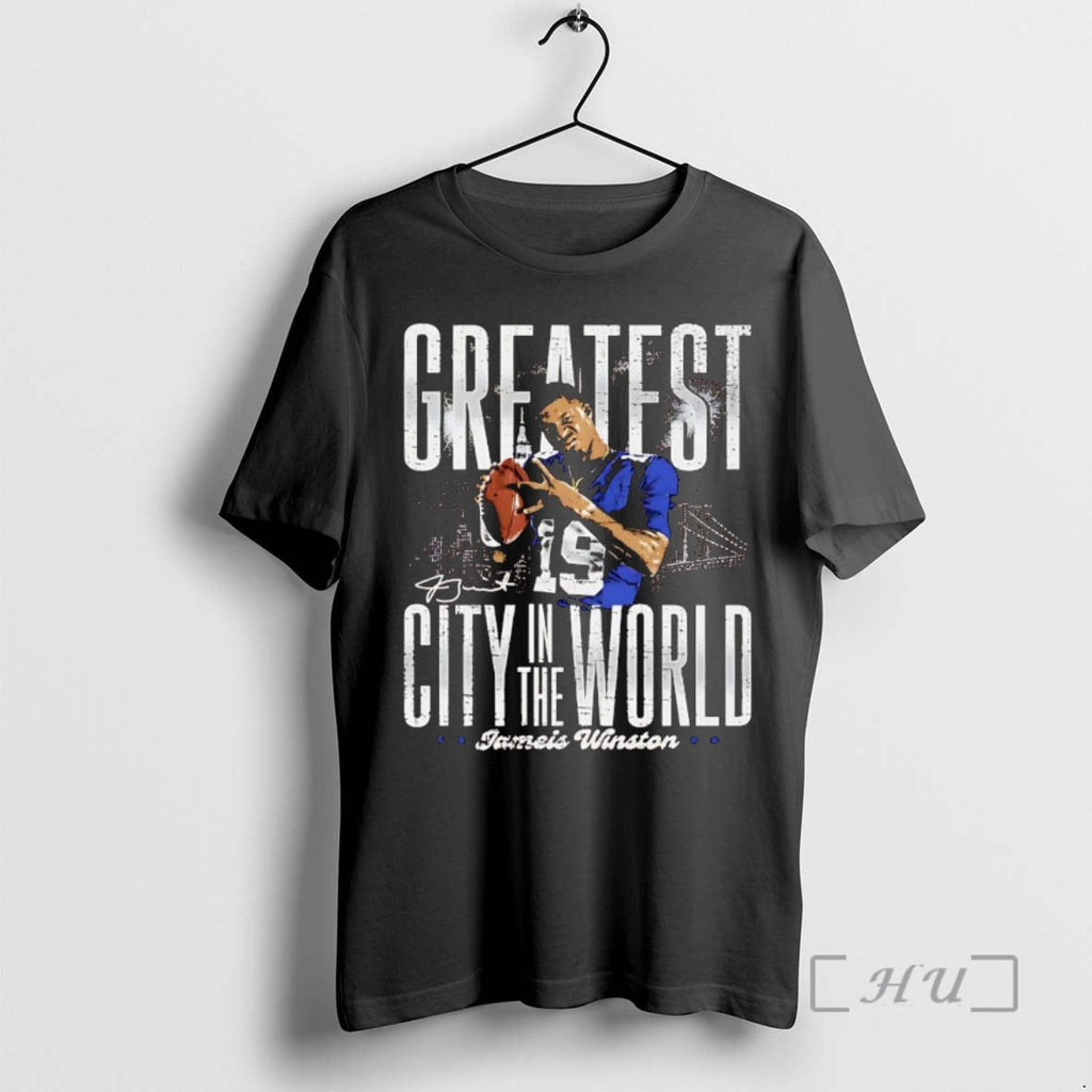 Officials Jameis Winston Greatest City World New York Giants T-Shirts, Hoodie, Sweatshirt