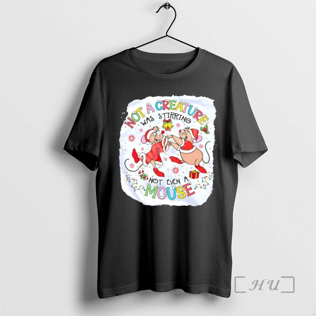 Officials Jaq Gus Not Creature Was Stirring Not Even Mouse T-Shirts, Hoodie, Sweatshirt