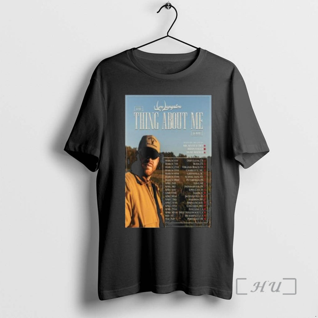 Officials Jon Langston Thing About Me Tour 2026 Circle Black T-Shirts, Hoodie, Sweatshirt