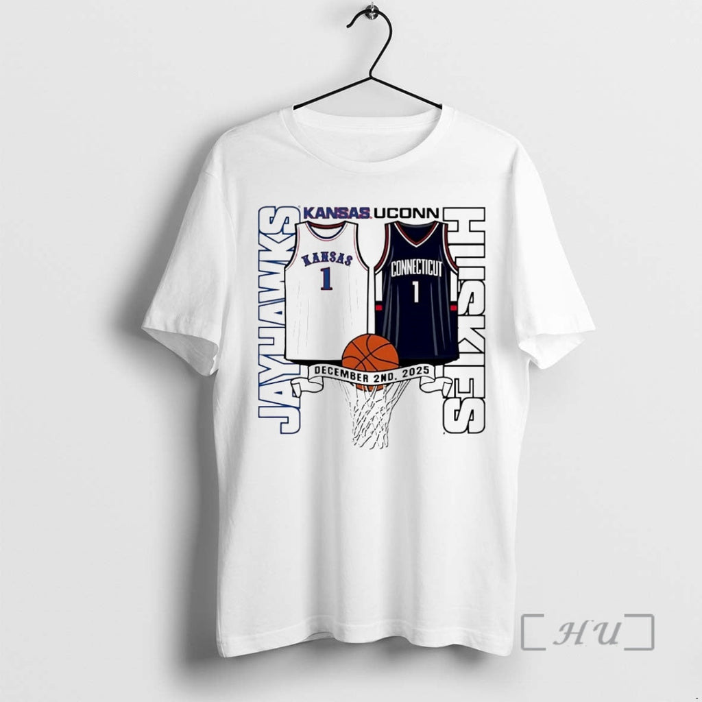 Officials Kansas Jayhawks Vs Uconn Huskies Matchup T-Shirts, Hoodie, Sweatshirt