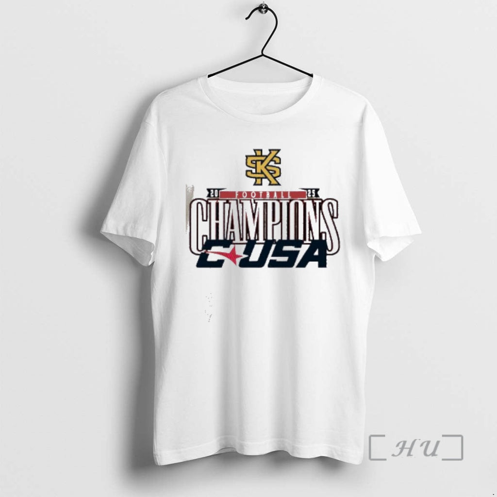 Officials Kennesaw State Owls 2025 C Usa Football Conference Champions T-Shirts, Hoodie, Sweatshirt