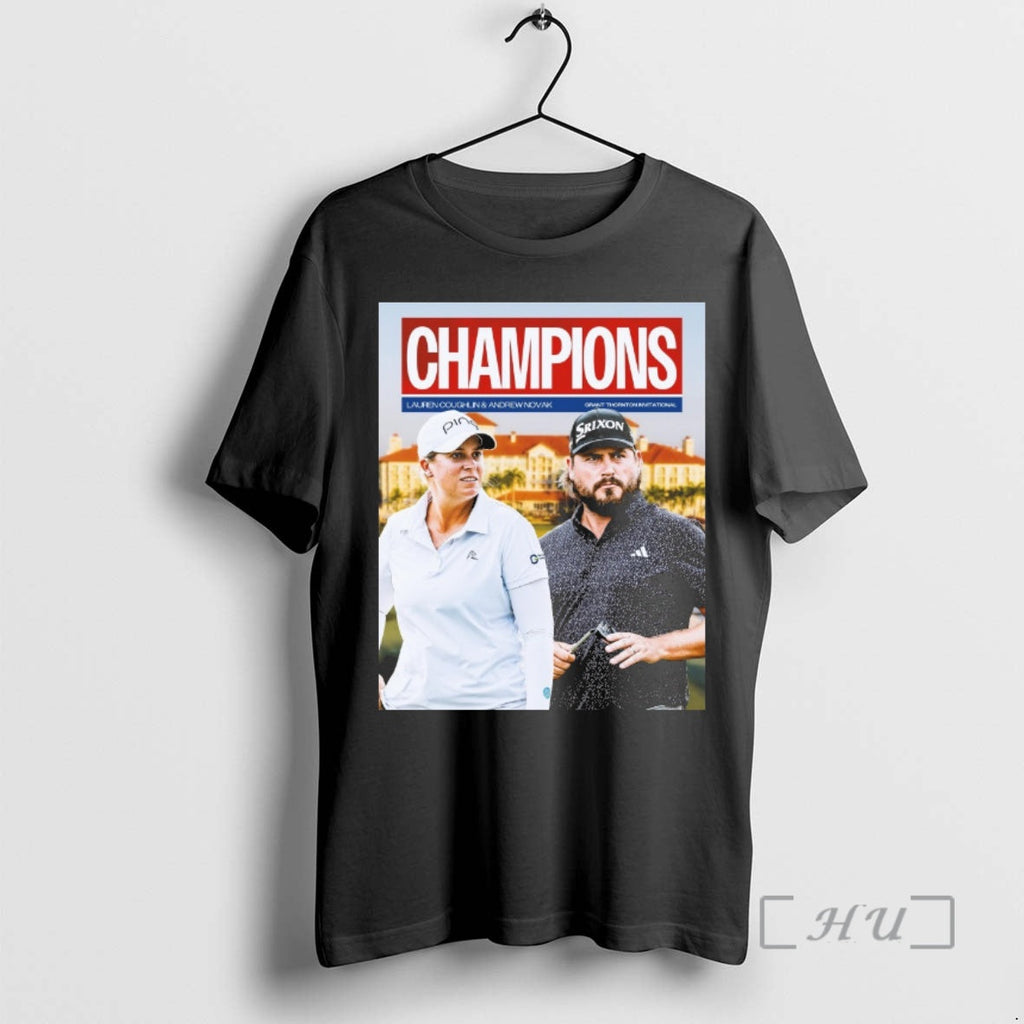 Officials Lauren Coughlin Andrew Novak Champions Grant Thornton Invitational 2025 T-Shirts, Hoodie, Sweatshirt