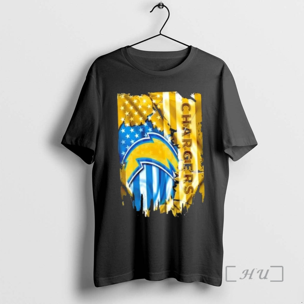 Officials Los Angeles Chargers Football X American Flag T-Shirts, Hoodie, Sweatshirt