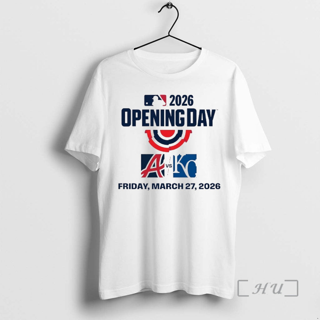 Officials Mlb 2026 Opening Day Atlanta Braves Vs Kansas City Royals Friday March 27 T-Shirts, Hoodie, Sweatshirt