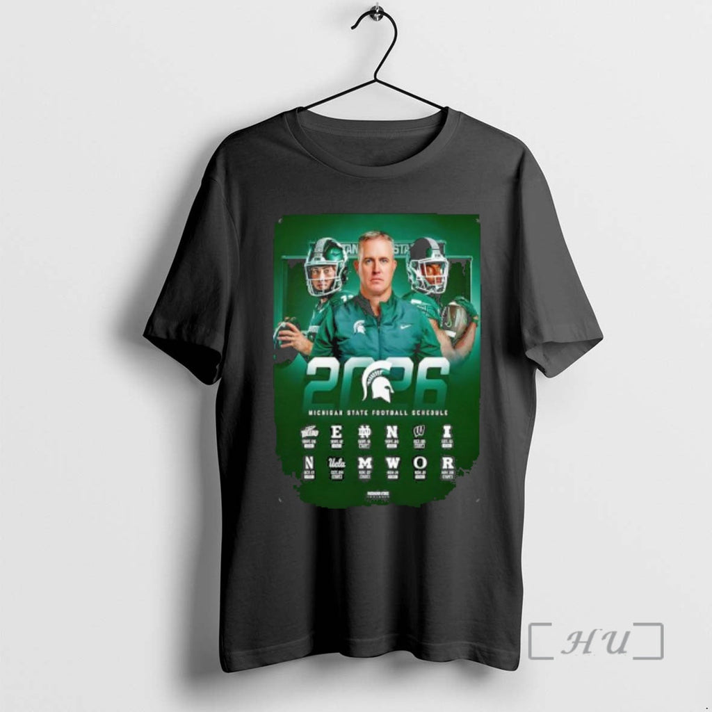 Officials Michigan State Spartans Football Ncaa Regular Season 2026 Schedule T-Shirts, Hoodie, Sweatshirt