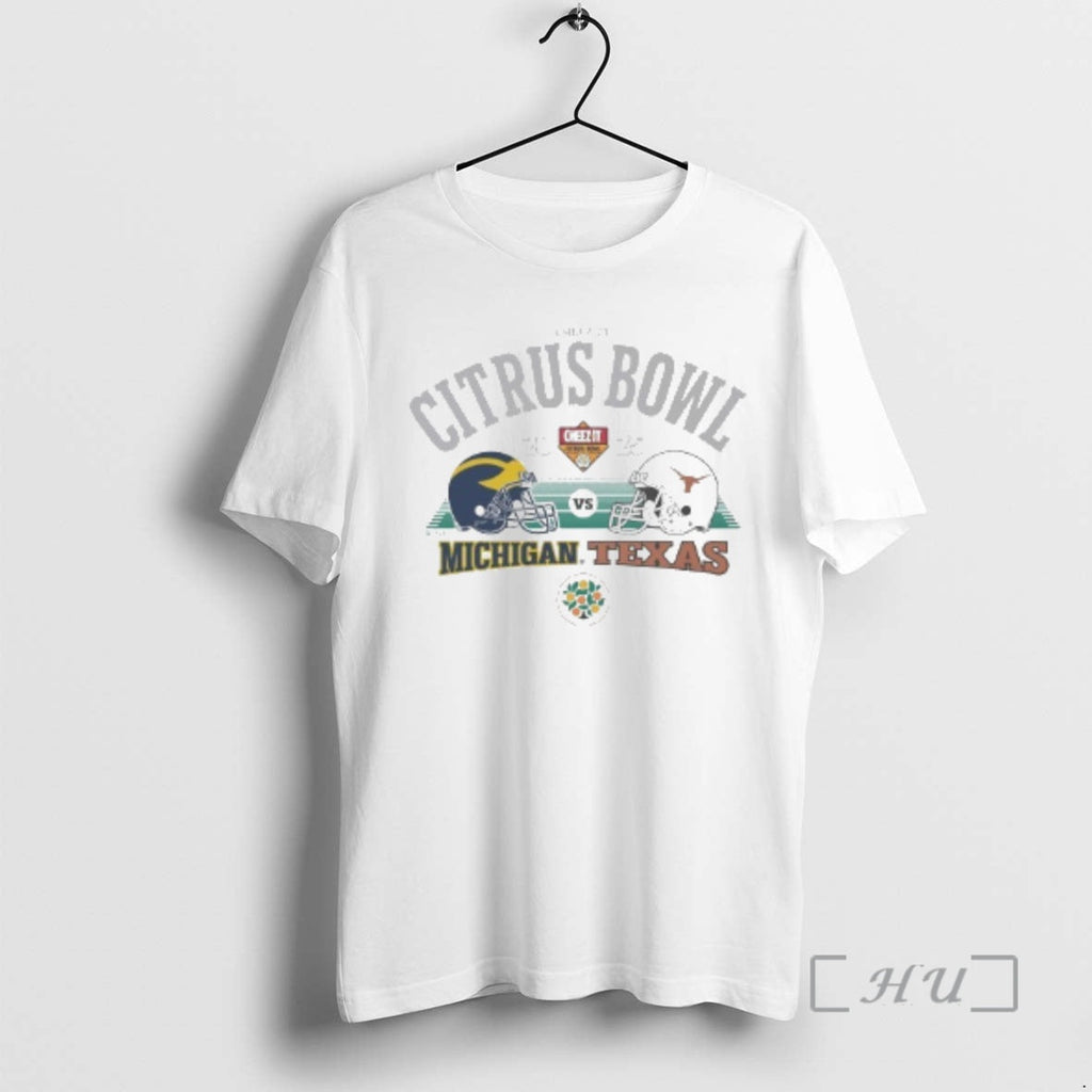 Officials Michigan Wolverines Vs Texas Longhorns 2025 Cheez Citrus Bowl Head Head T-Shirts, Hoodie, Sweatshirt