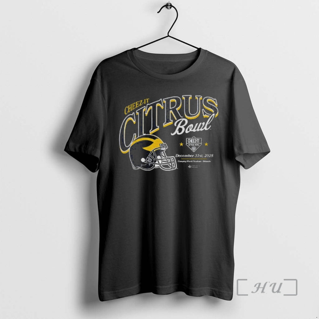 Officials Michigan Wolverines Football 2025 Cheez Citrus Bowl T-Shirts, Hoodie, Sweatshirt
