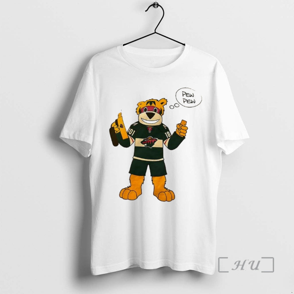 Officials Minnesota Wild Mascot Pew Pew T-Shirts, Hoodie, Sweatshirt
