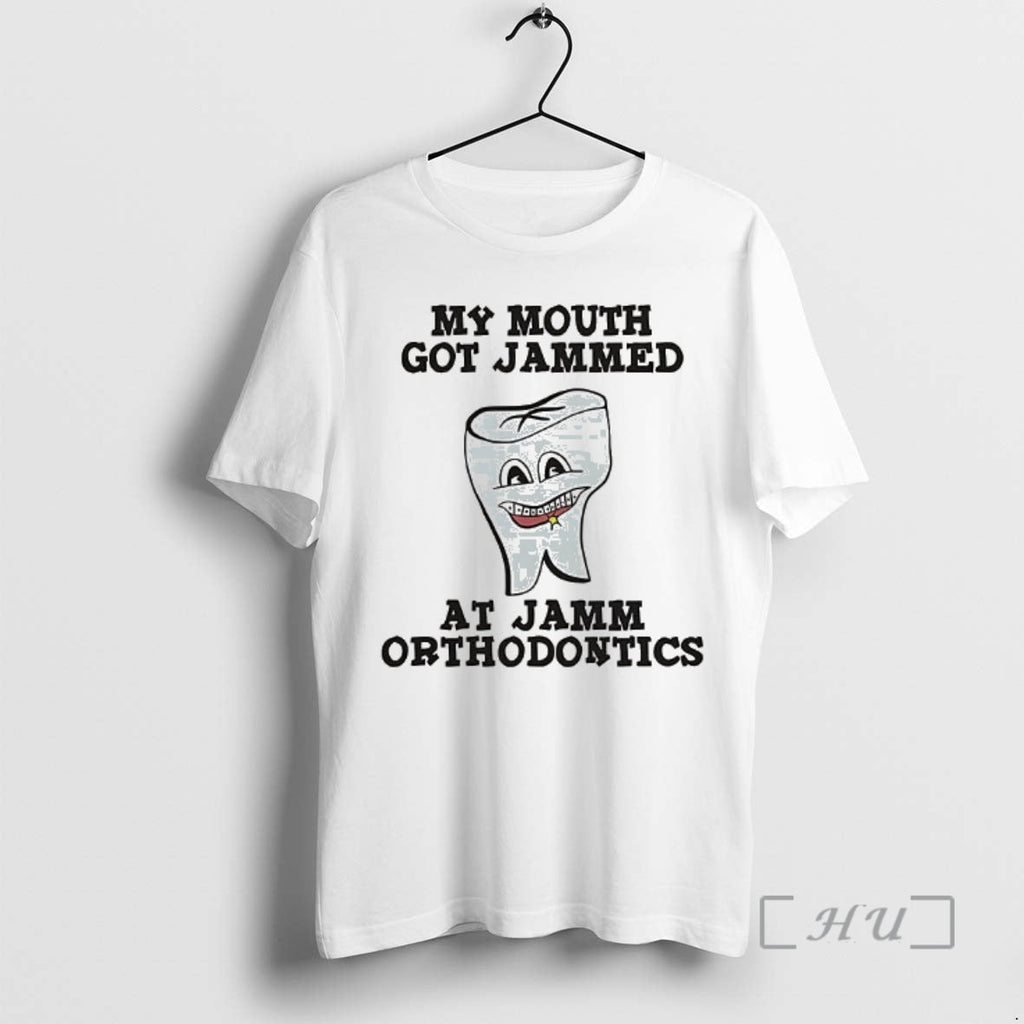 Officials My Mouth Got Jammed Jamm Orthodontics Leslie Knope T-Shirts, Hoodie, Sweatshirt