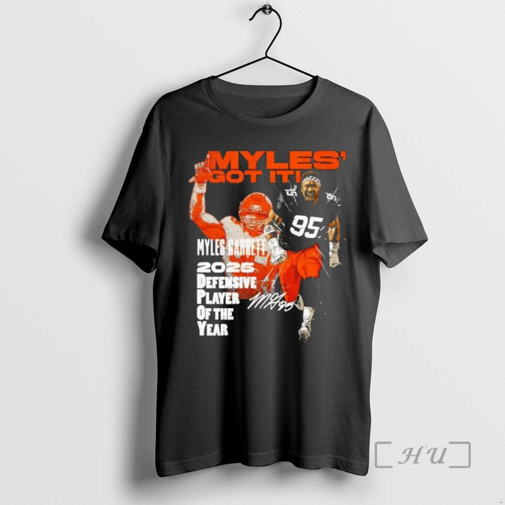 Officials Myles Garrett Cleveland Browns 2025 Dpoy Defensive Player Year T-Shirts, Hoodie, Sweatshirt