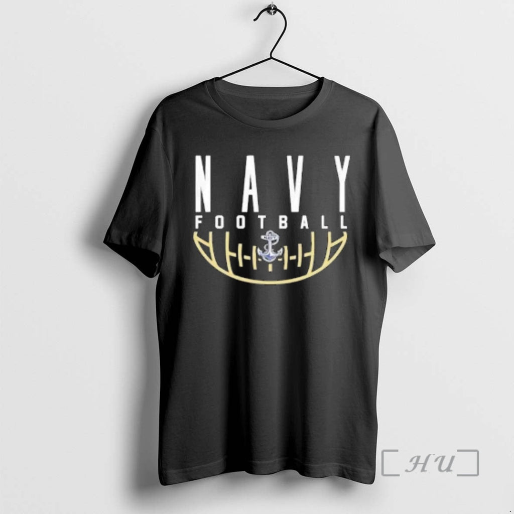 Officials Navy Midshipmen Football Us Naval Academy Logo Circle Black T-Shirts, Hoodie, Sweatshirt