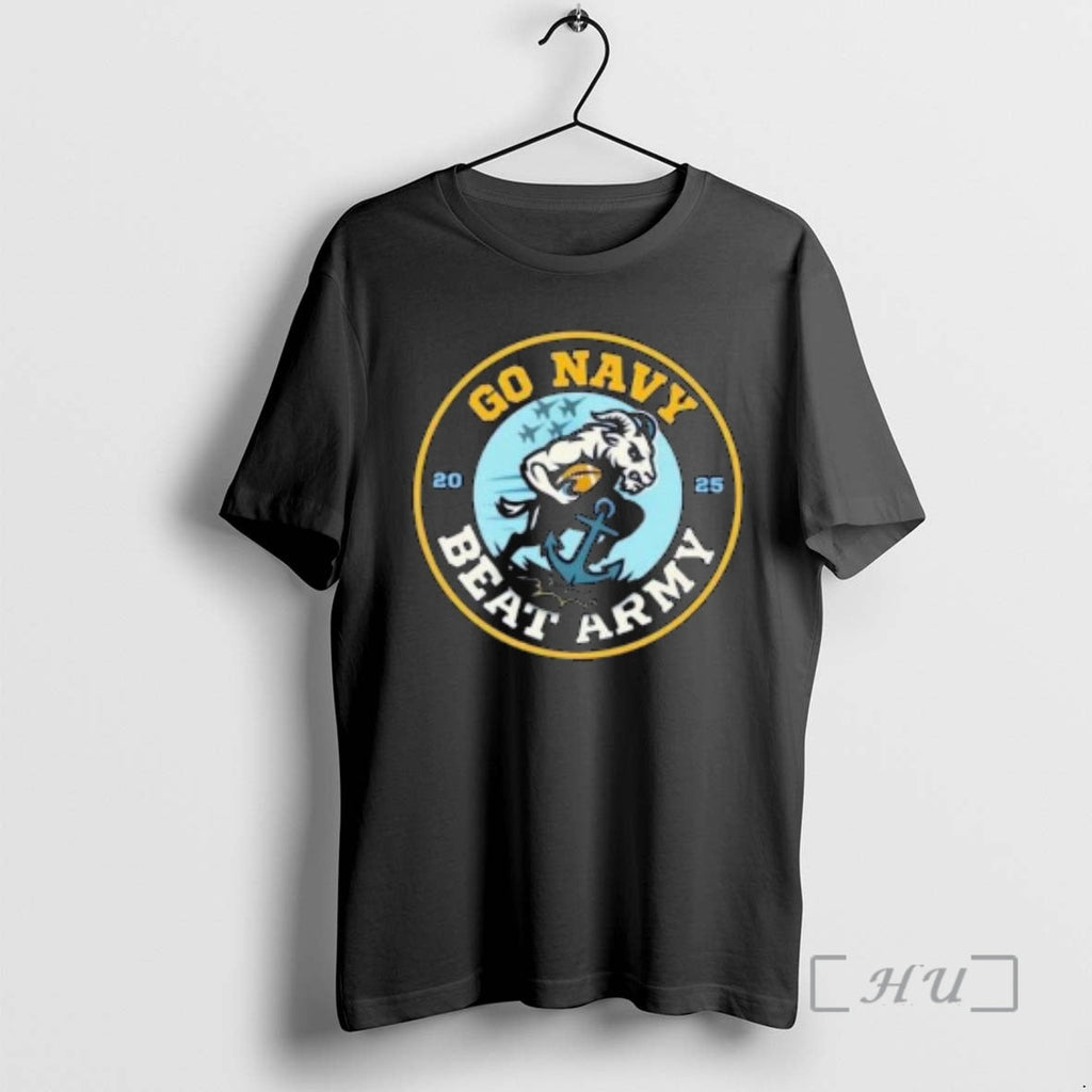 Officials Navy Midshipmen Go Navy Beat Army 2025 Circle Black T-Shirts, Hoodie, Sweatshirt
