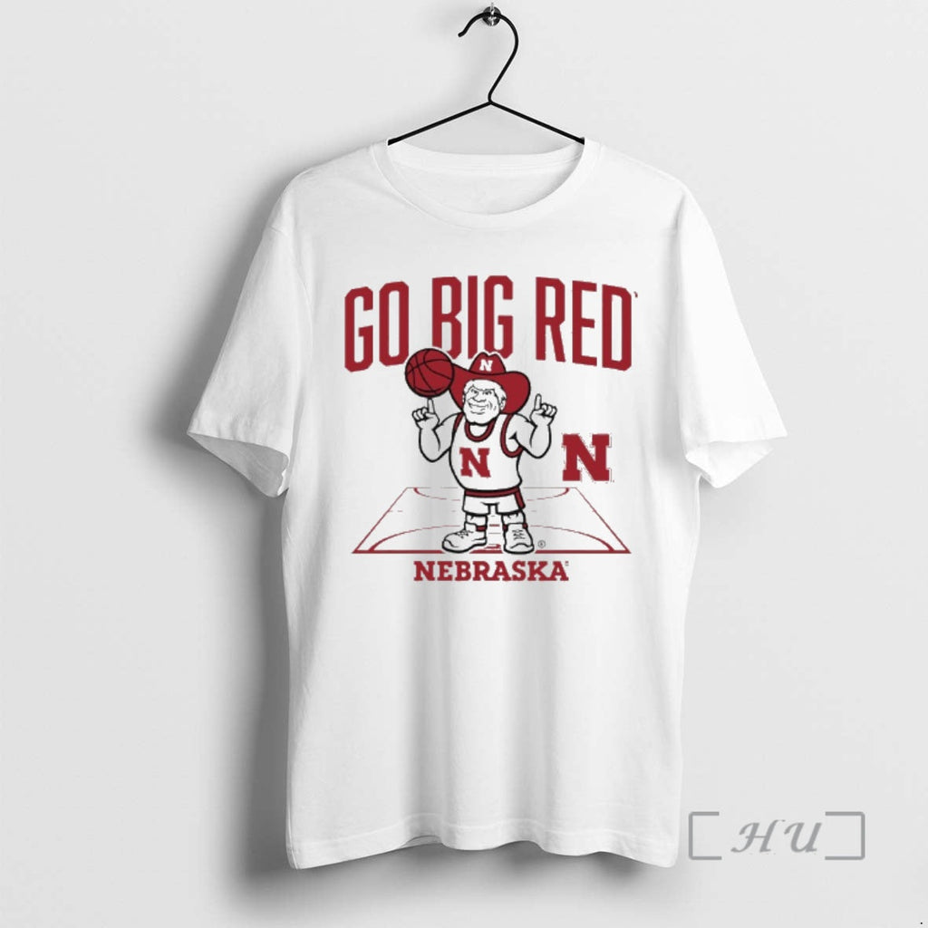 Officials Nebraska Huskers Basketball Go Big Red Herbie Mascot T-Shirts, Hoodie, Sweatshirt