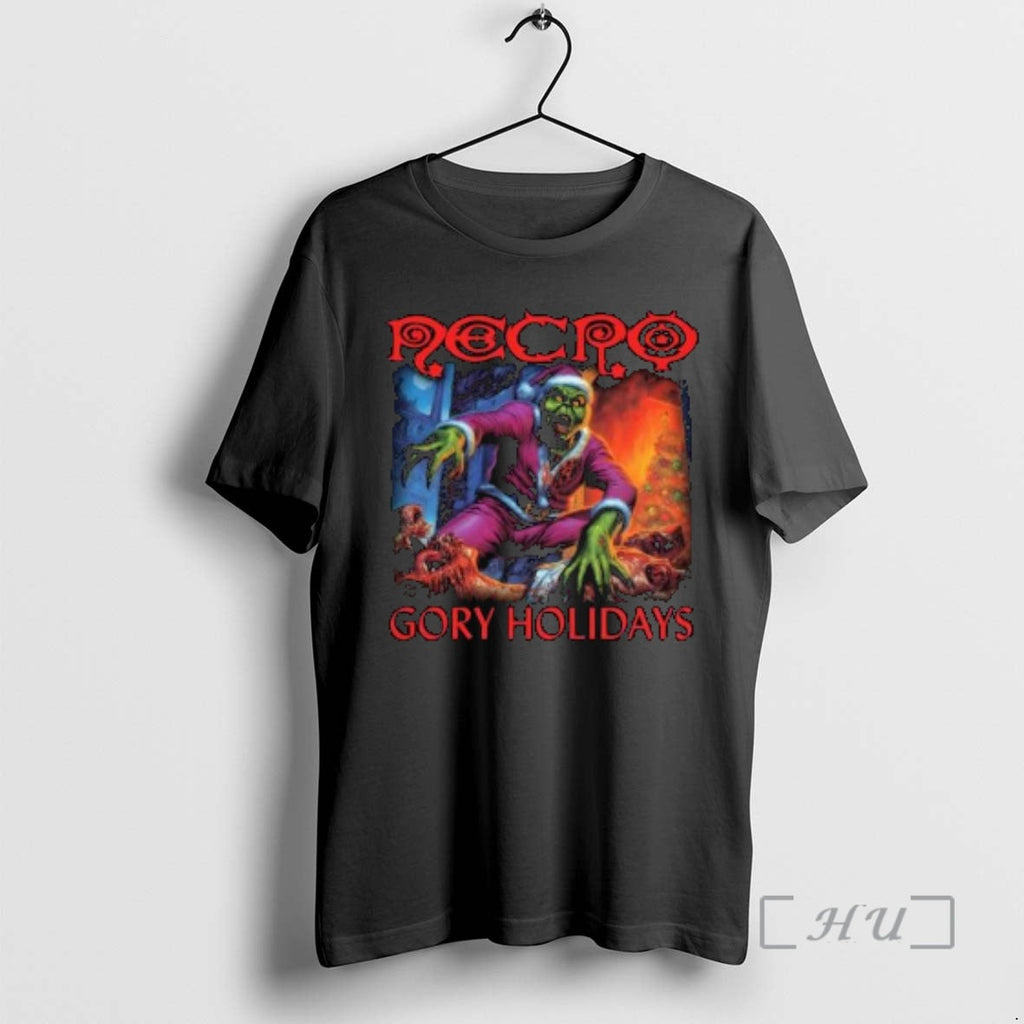Officials Necro Grinch Gory Holidays Circle Black T-Shirts, Hoodie, Sweatshirt