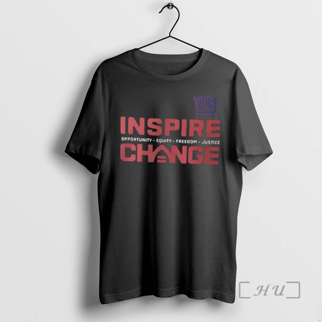 Officials New York Giants Inspire Change Gians Opportunity Equity Freedom Justice 2 Sided T-Shirts, Hoodie, Sweatshirt