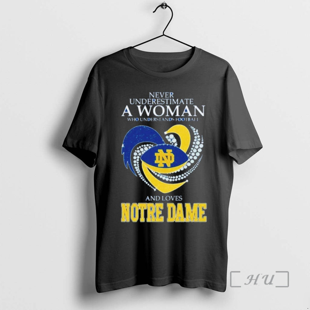 Officials Notre Dame Fighting Irish Football Never Underestimate Who Understands Football Loves T-Shirts, Hoodie, Sweatshirt
