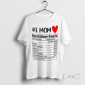 Officials Number 1 Mom Nutrition Facts T-Shirts, Hoodie, Sweatshirt