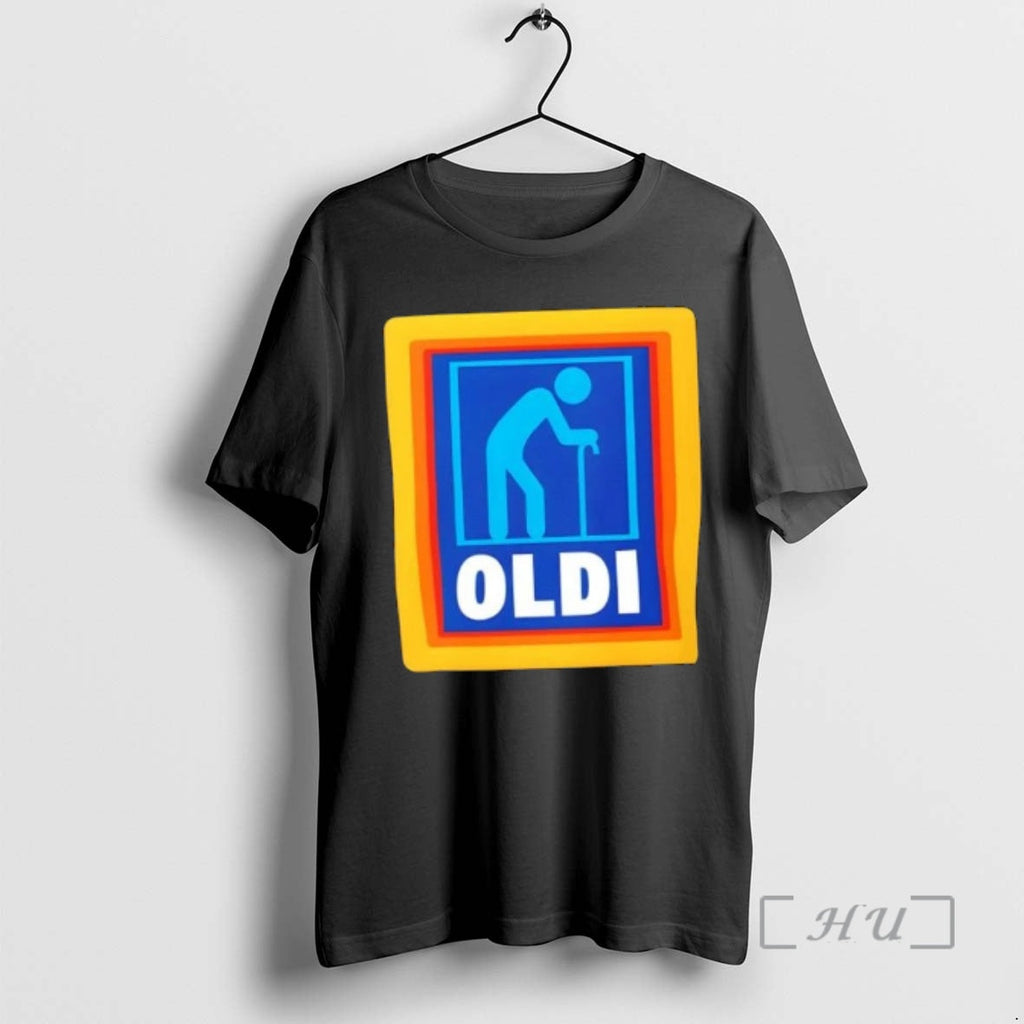 Officials Oldi Funny Senior Aldi Logo Parody T-Shirts, Hoodie, Sweatshirt