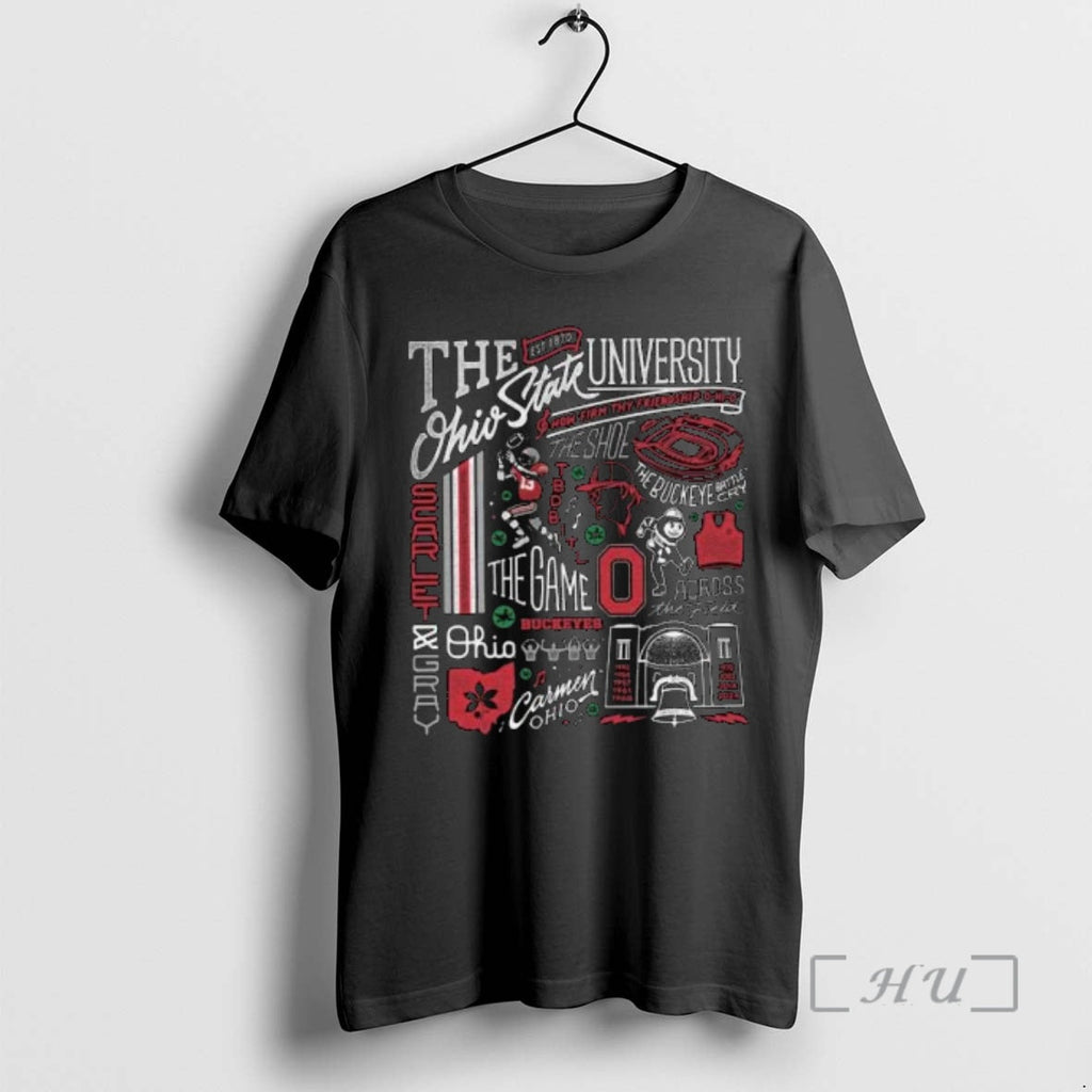 Officials Ohio State Heritage Collage Circle Black T-Shirts, Hoodie, Sweatshirt