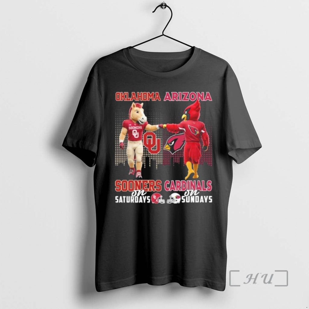 Officials Oklahoma Sooners Arizona Cardinals Mascot Saturdays Sundays T-Shirts, Hoodie, Sweatshirt