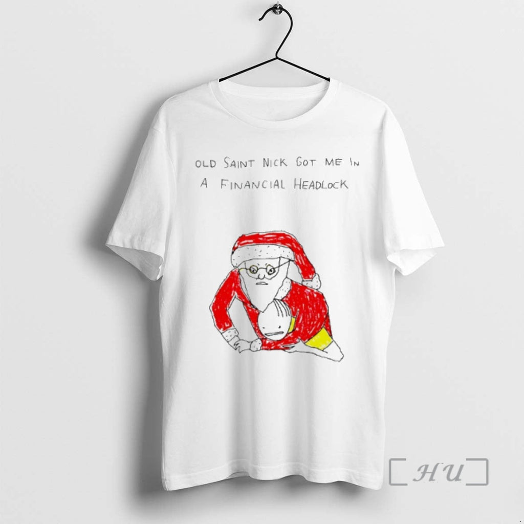 Officials Old Saint Nick Got Me Financial Chokehold T-Shirts, Hoodie, Sweatshirt