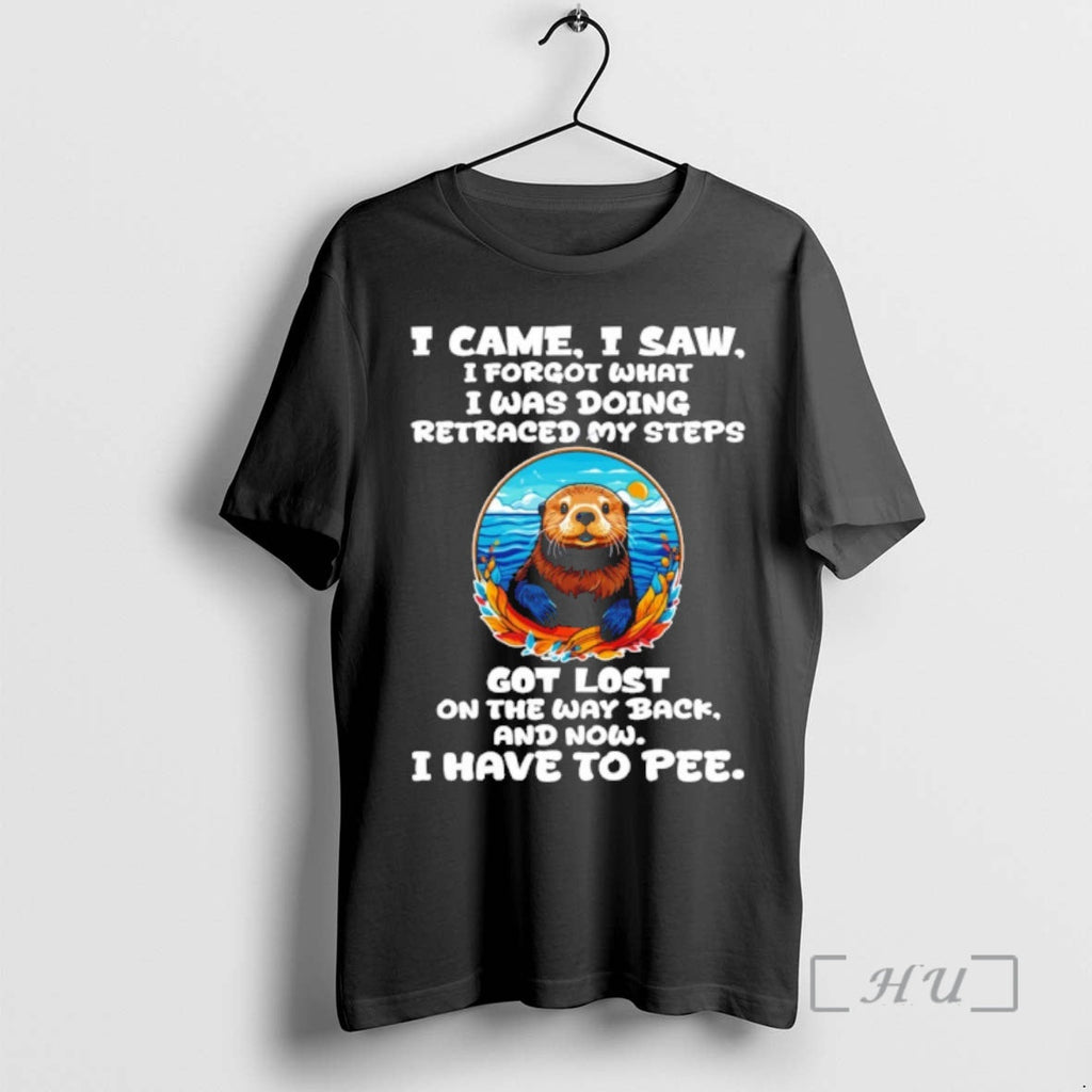 Officials Otter I Came I Saw I Forgot What I Was Doing Retraced My Steps T-Shirts, Hoodie, Sweatshirt
