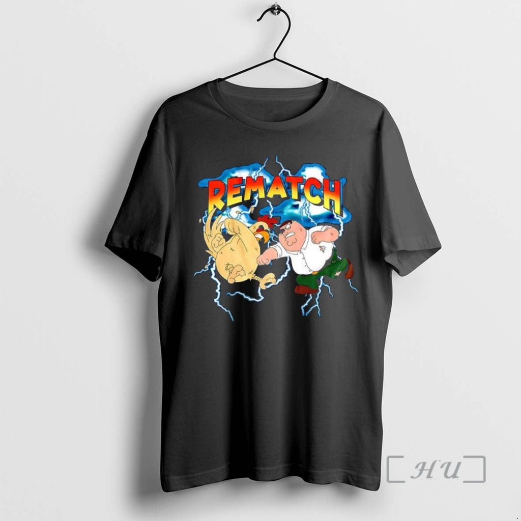 Officials Peter Griffin Vs Ernie Giant Chicken Family Guy Fight Rematch Cartoon T-Shirts, Hoodie, Sweatshirt