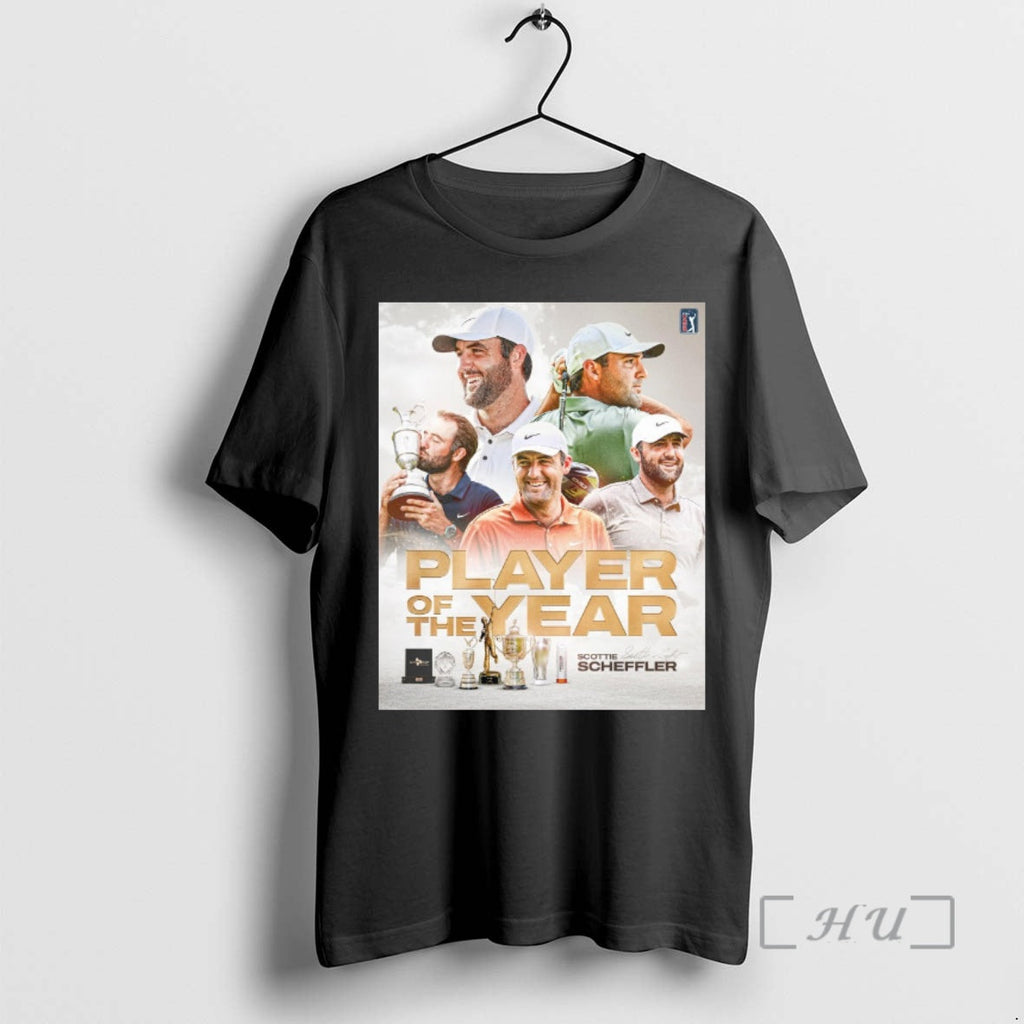 Officials Pga Tour Four Peat Complete Player Year Scottie Scheffler Signature T-Shirts, Hoodie, Sweatshirt