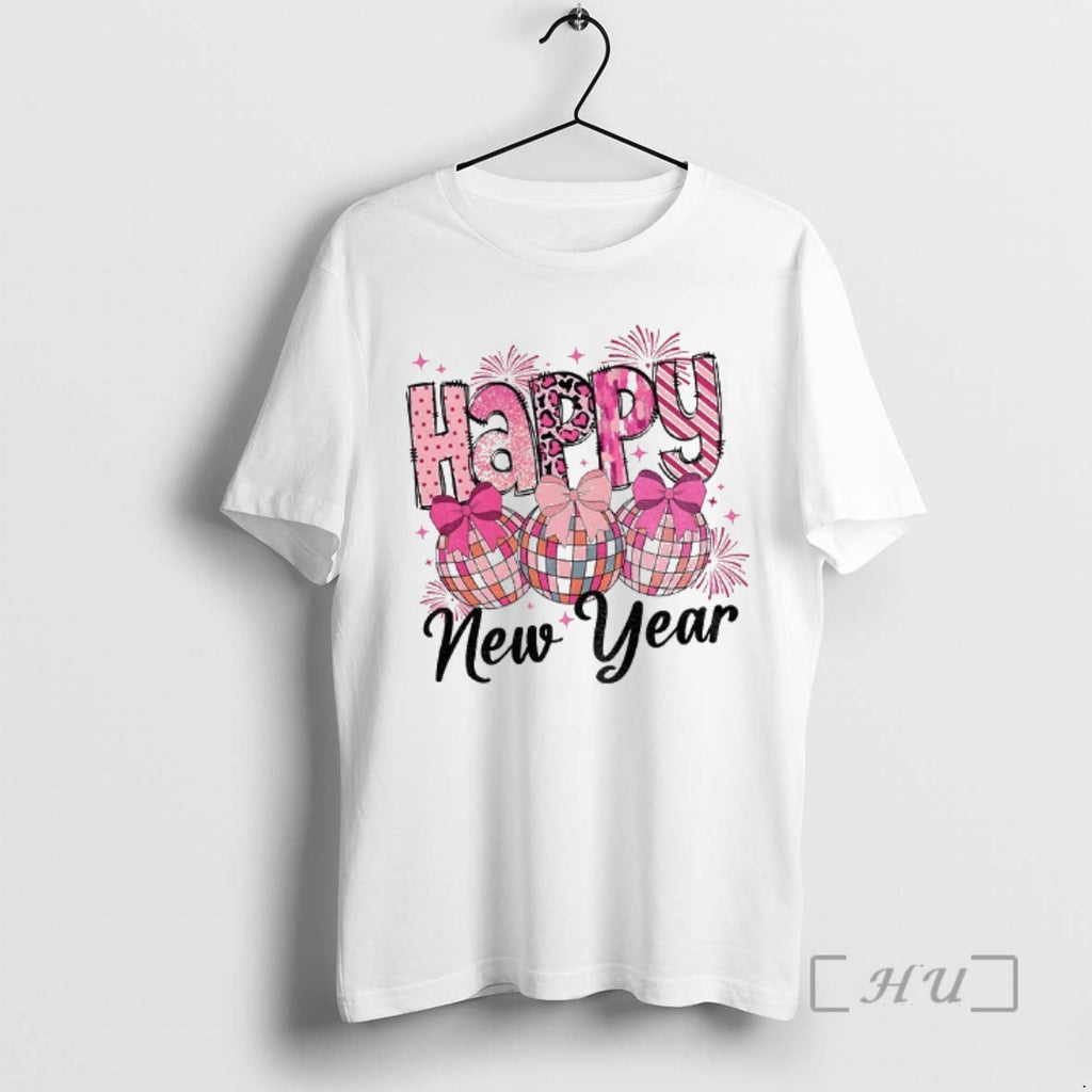 Officials Pink Coquette Bow Happy New Year 2026 T-Shirts, Hoodie, Sweatshirt