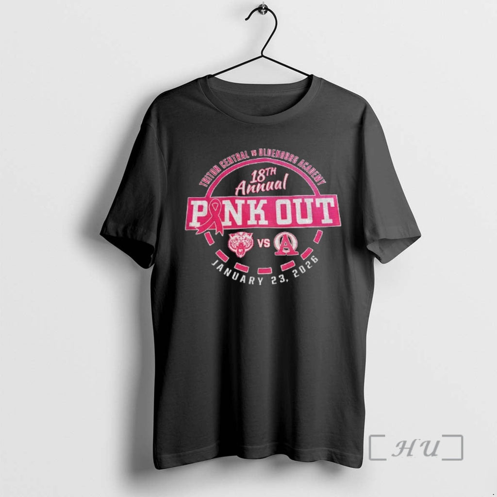Officials Pink Out Triton Central Vs Oldenburg Academy 18th Annual January 23 2026 T-Shirts, Hoodie, Sweatshirt