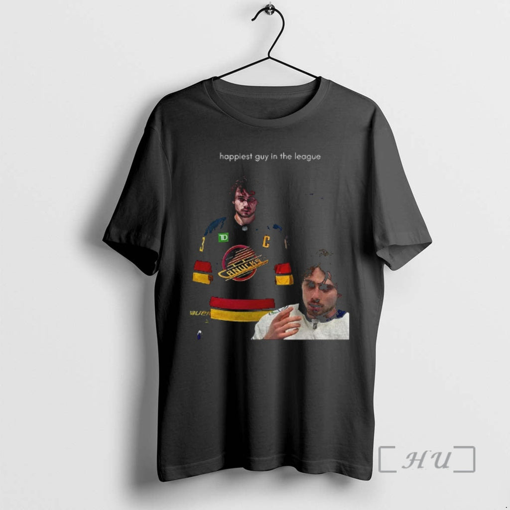Officials Quinn Hughes Happiest Guy League T-Shirts, Hoodie, Sweatshirt