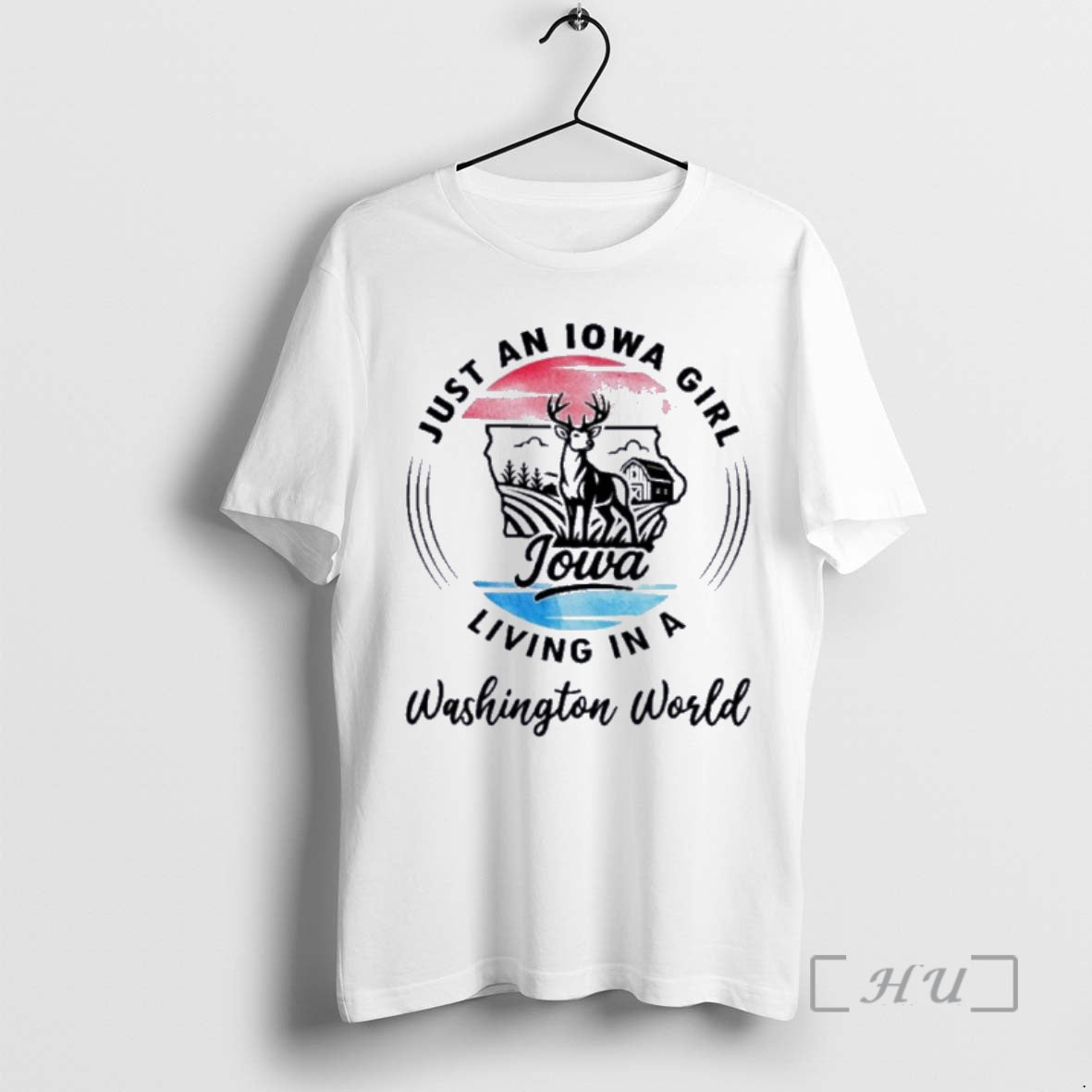 Officials Reindeer Just Iowa Girl Living Washington World T-Shirts, Hoodie, Sweatshirt