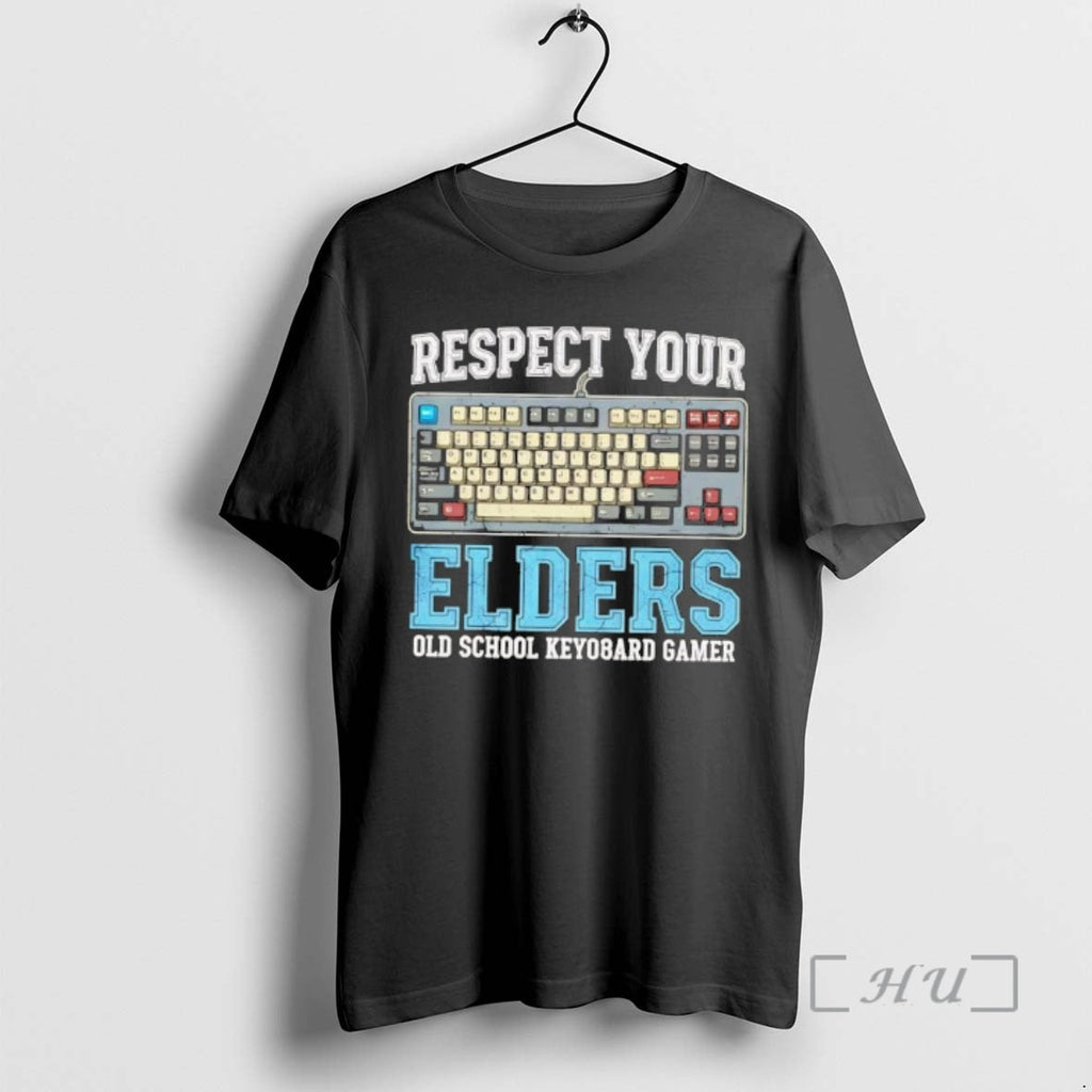 Officials Respect Your Elders Old School Keyboard Gamer T-Shirts, Hoodie, Sweatshirt