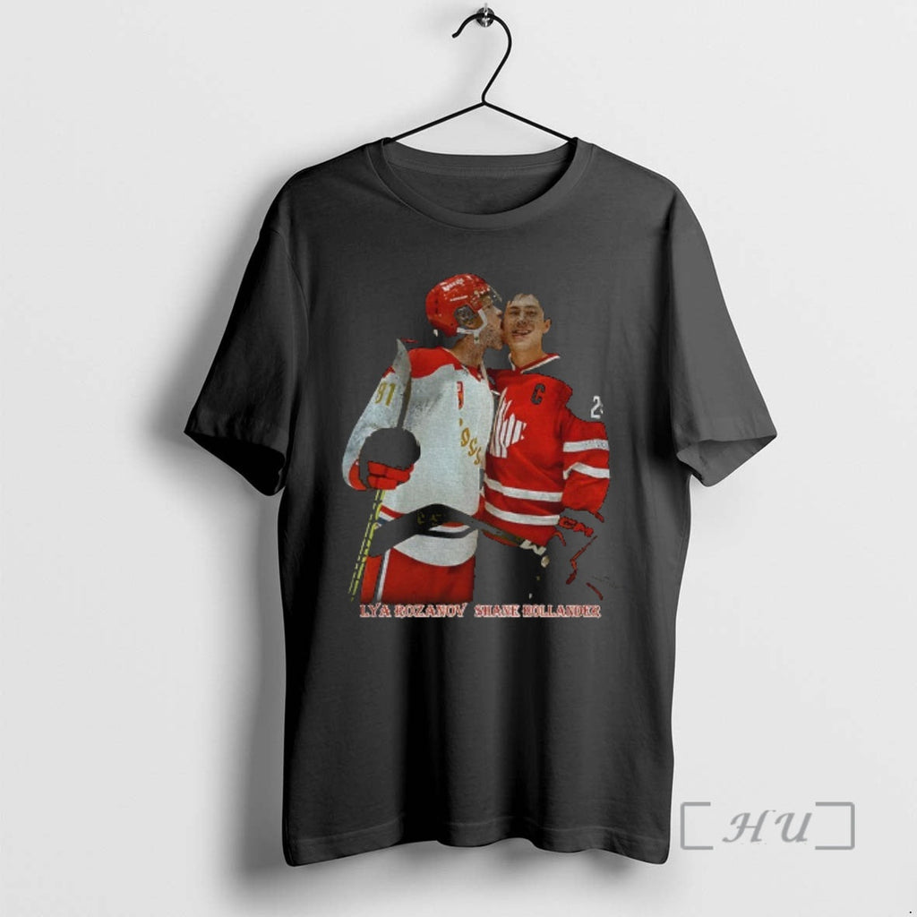 Officials Retro Ilya Rozanov Licks Shane Hollander Face Photo T-Shirts, Hoodie, Sweatshirt