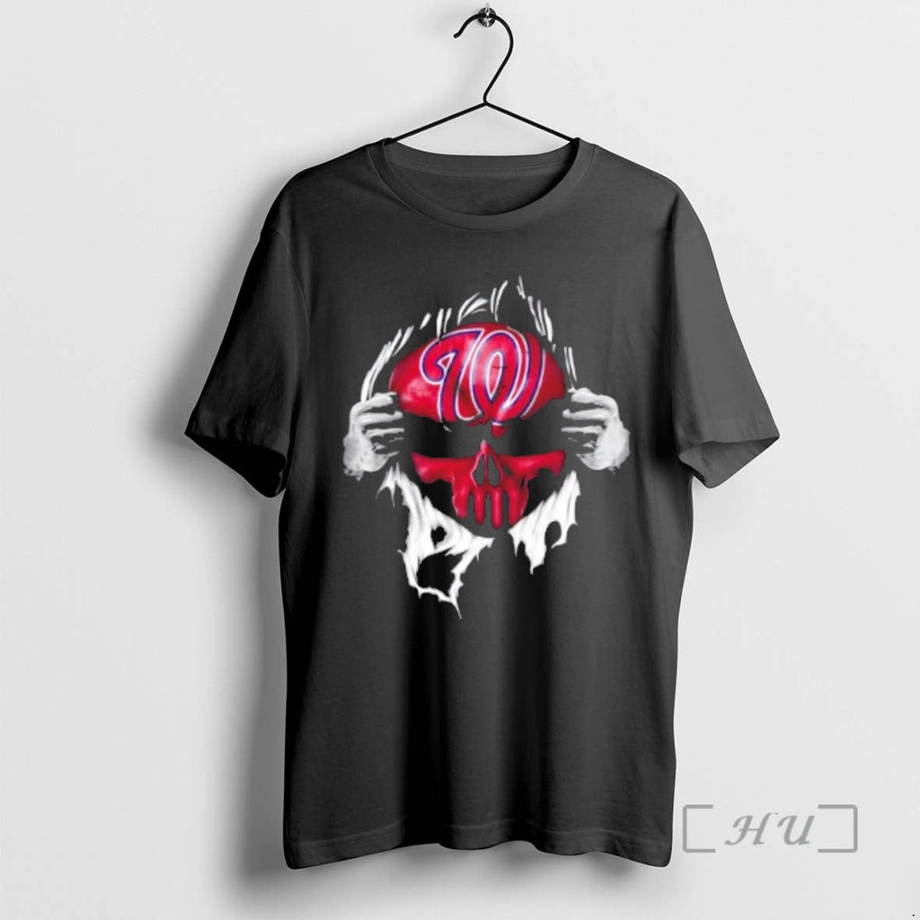 Officials Ripped Chest Skull Deep Washington Nationals Till Grave T-Shirts, Hoodie, Sweatshirt