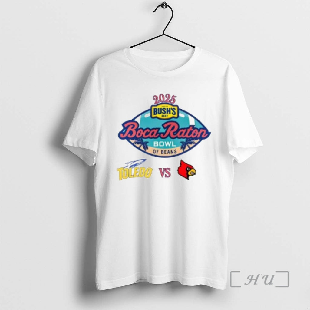 Officials Rockets Toledo Vs Cardinals Louisville Boca Raton Bowl Beans 2025 T-Shirts, Hoodie, Sweatshirt