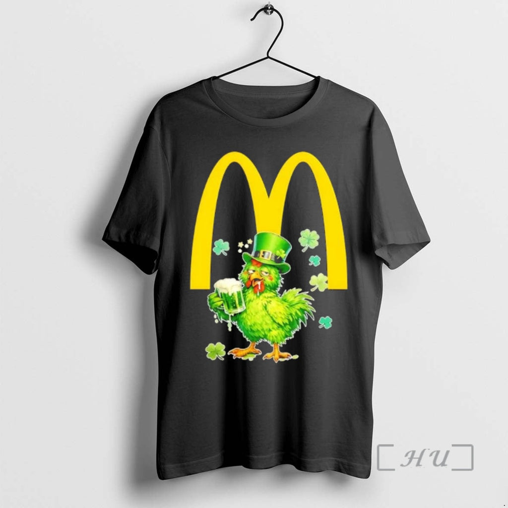 Officials Rooster Drinking Beer X Mcdonalds Happy St T-Shirts, Hoodie, Sweatshirt