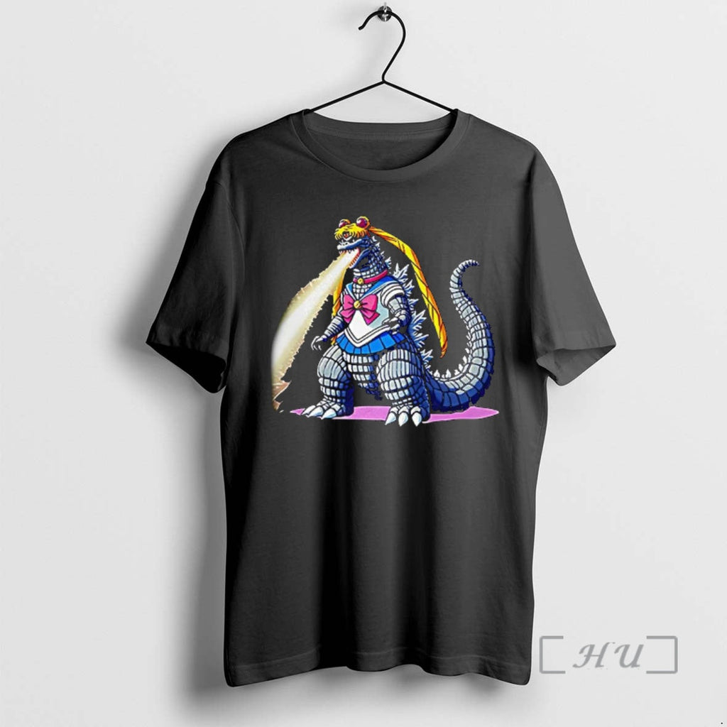 Officials Sailor Godzilla Sailor Moon X Godzilla Fan Art Meme T-Shirts, Hoodie, Sweatshirt