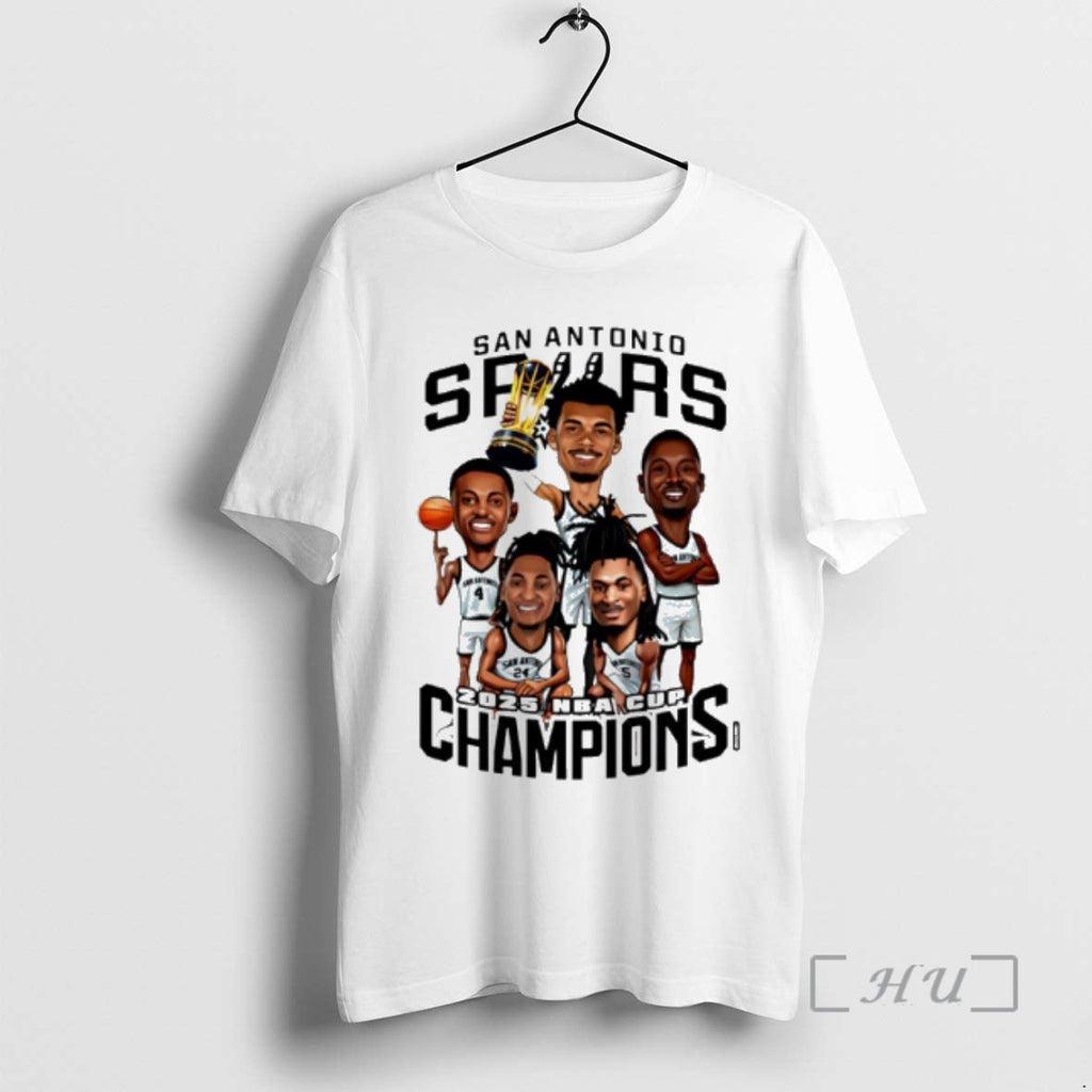 Officials San Antonio Basketball 2025 Nba Cup Champions Caricature T-Shirts, Hoodie, Sweatshirt